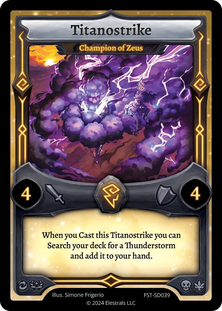Image for Titanostrike - Champion of Zeus (FST-SD039) (Divine Champions: Firestorm Starter Decks) - Elestrals