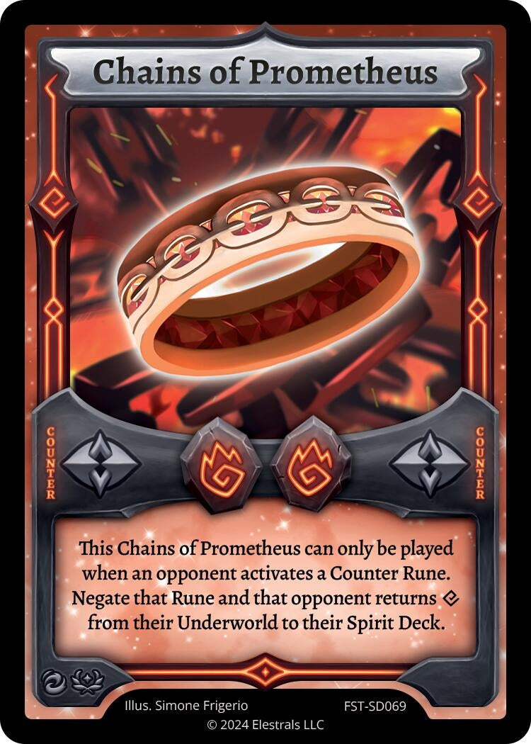 Image for Chains of Prometheus (FST-SD069) (Divine Champions: Firestorm Starter Decks) - Elestrals