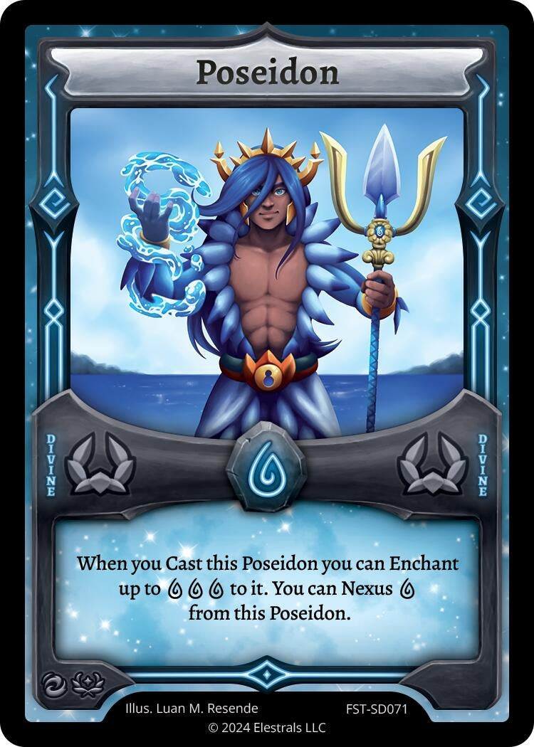 Image for Poseidon (FST-SD071) (Divine Champions: Firestorm Starter Decks) - Elestrals