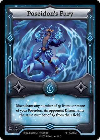 Image for Poseidon's Fury (FST-SD073) (Divine Champions: Firestorm Starter Decks) - Elestrals