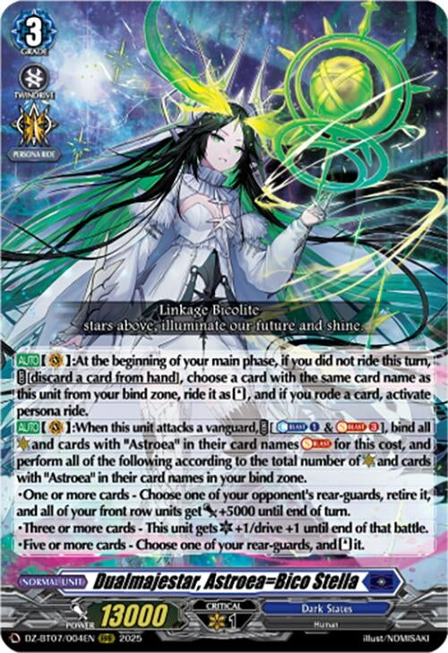Image for Dualmajestar, Astroea=Bico Stella (DZ-BT07/004EN) [DZ-BT07: Moon Fangs & Cerulean Blaze] - Cardfight Vanguard