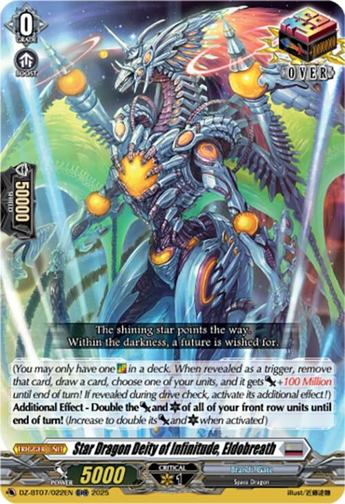 Image for Star Dragon Deity of Infinitude, Eldobreath (DZ-BT07/022EN) [DZ-BT07: Moon Fangs & Cerulean Blaze] - Cardfight Vanguard