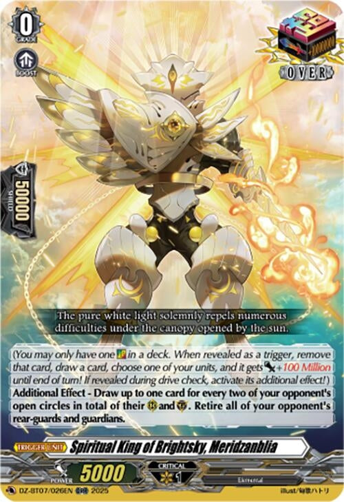 Image for Spiritual King of Brightsky, Meridzanblia (DZ-BT07/026EN) [DZ-BT07: Moon Fangs & Cerulean Blaze] - Cardfight Vanguard