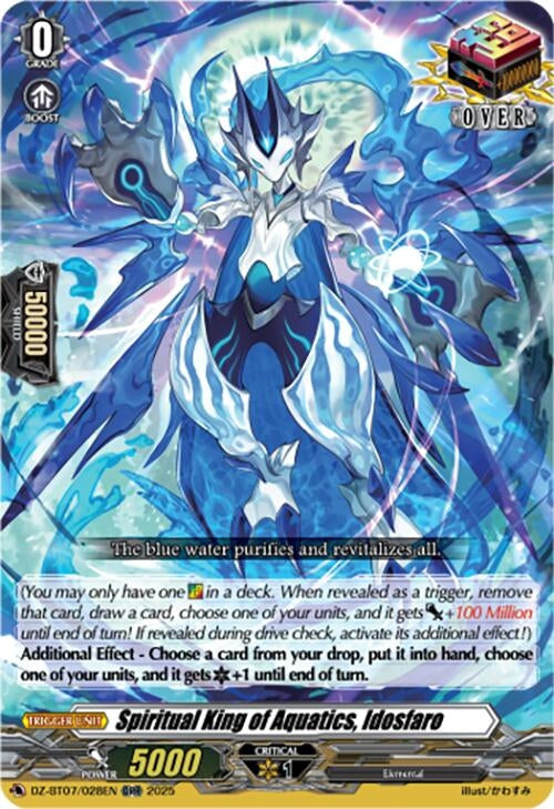 Image for Spiritual King of Aquatics, Idosfaro (DZ-BT07/028EN) [DZ-BT07: Moon Fangs & Cerulean Blaze] - Cardfight Vanguard