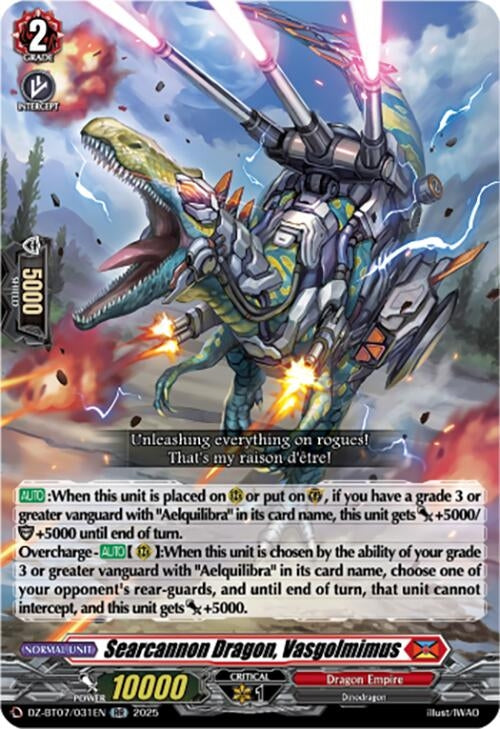 Image for Searcannon Dragon, Vasgolmimus (DZ-BT07/031EN) [DZ-BT07: Moon Fangs & Cerulean Blaze] - Cardfight Vanguard