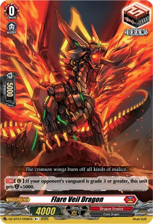 Image for Flare Veil Dragon (DZ-BT07/056EN) [DZ-BT07: Moon Fangs & Cerulean Blaze] - Cardfight Vanguard