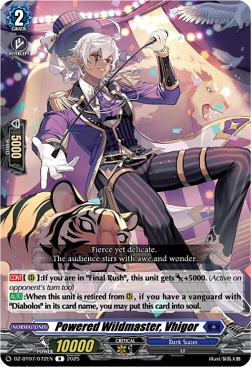 Image for Powered Wildmaster, Vhigor (DZ-BT07/072EN) [DZ-BT07: Moon Fangs & Cerulean Blaze] - Cardfight Vanguard
