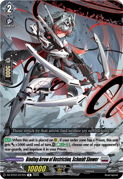 Image for Binding Arrow of Restriction, Schmidt Shower (DZ-BT07/077EN) [DZ-BT07: Moon Fangs & Cerulean Blaze] - Cardfight Vanguard