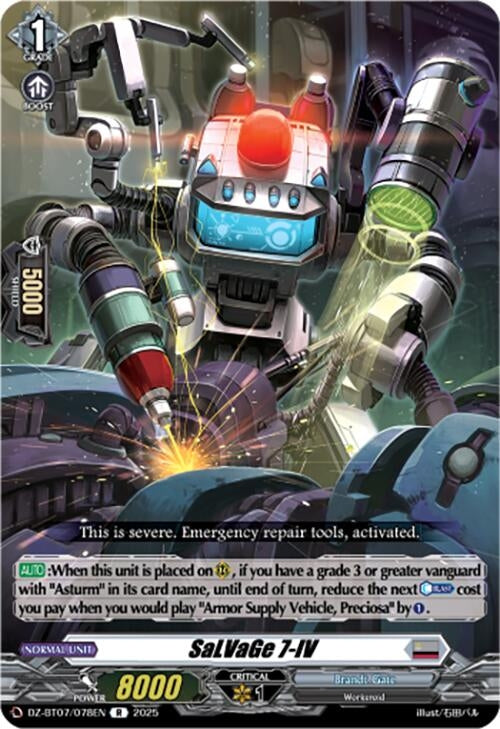 Image for SaLVaGe 7-IV (DZ-BT07/078EN) [DZ-BT07: Moon Fangs & Cerulean Blaze] - Cardfight Vanguard
