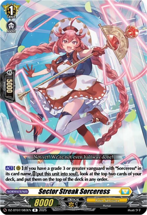 Image for Sector Streak Sorceress (DZ-BT07/083EN) [DZ-BT07: Moon Fangs & Cerulean Blaze] - Cardfight Vanguard