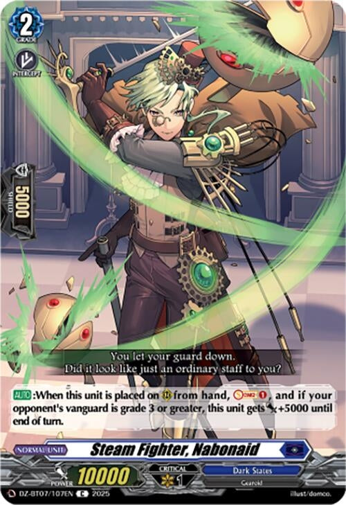 Image for Steam Fighter, Nabonaid (DZ-BT07/107EN) [DZ-BT07: Moon Fangs & Cerulean Blaze] - Cardfight Vanguard