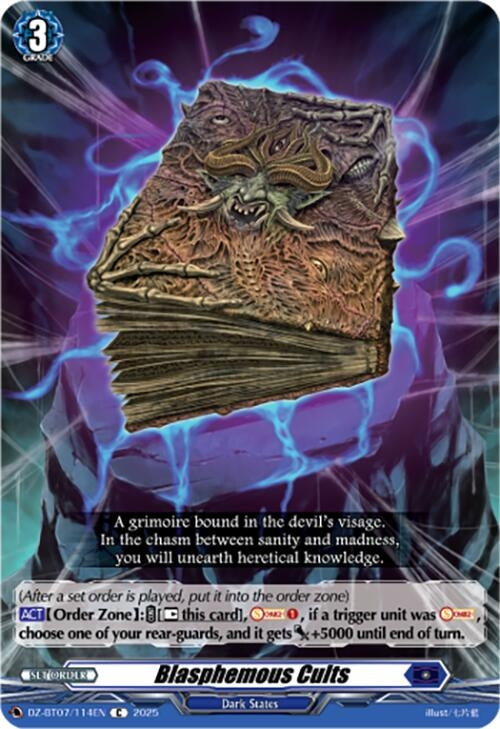 Image for Blasphemous Cults (DZ-BT07/114EN) [DZ-BT07: Moon Fangs & Cerulean Blaze] - Cardfight Vanguard