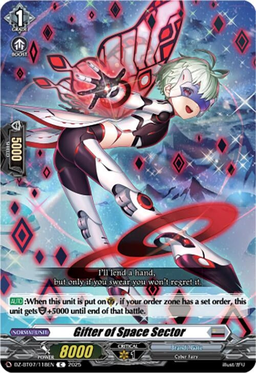 Image for Gifter of Space Sector (DZ-BT07/118EN) [DZ-BT07: Moon Fangs & Cerulean Blaze] - Cardfight Vanguard