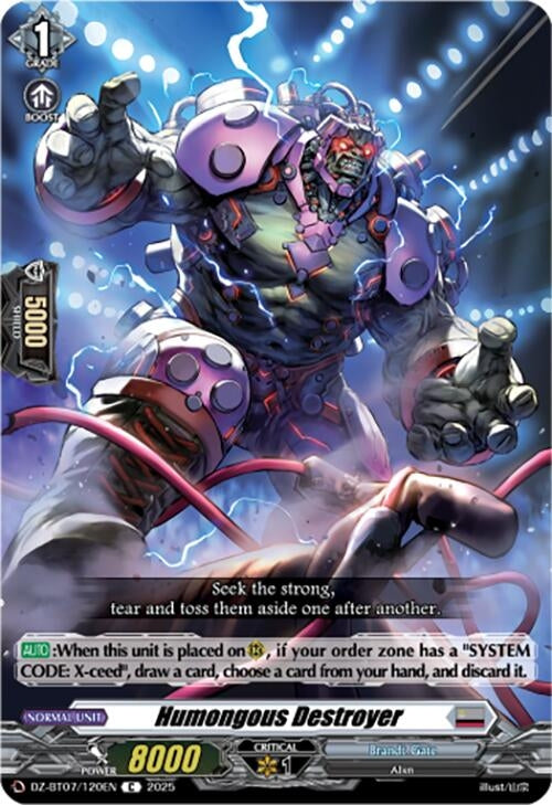 Image for Humongous Destroyer (DZ-BT07/120EN) [DZ-BT07: Moon Fangs & Cerulean Blaze] - Cardfight Vanguard