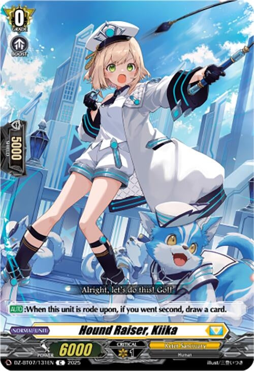 Image for Hound Raiser, Kiika (DZ-BT07/131EN) [DZ-BT07: Moon Fangs & Cerulean Blaze] - Cardfight Vanguard