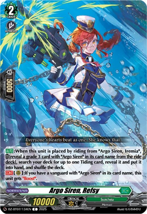 Image for Argo Siren, Refsy (DZ-BT07/134EN) [DZ-BT07: Moon Fangs & Cerulean Blaze] - Cardfight Vanguard