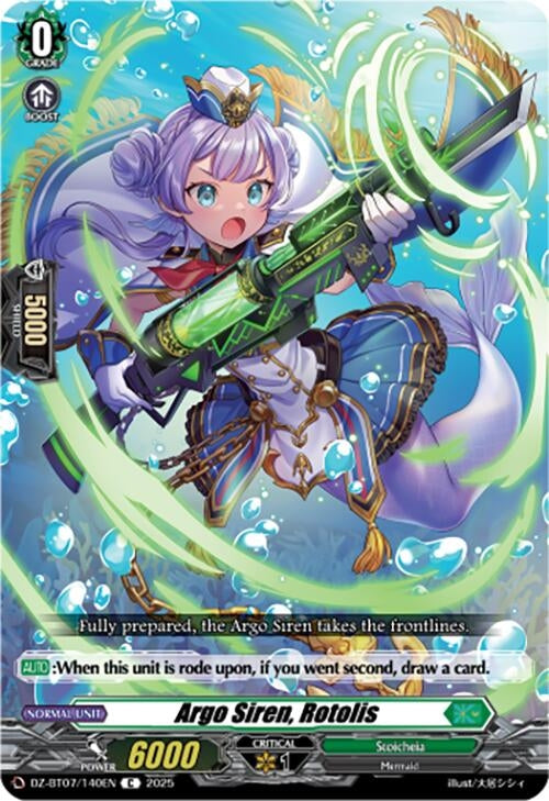 Image for Argo Siren, Rotolis (DZ-BT07/140EN) [DZ-BT07: Moon Fangs & Cerulean Blaze] - Cardfight Vanguard