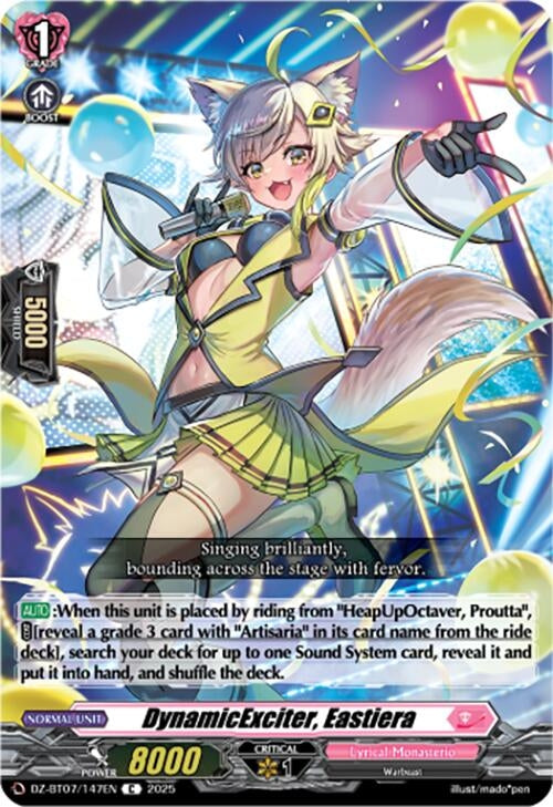 Image for DynamicExciter, Eastiera (DZ-BT07/147EN) [DZ-BT07: Moon Fangs & Cerulean Blaze] - Cardfight Vanguard