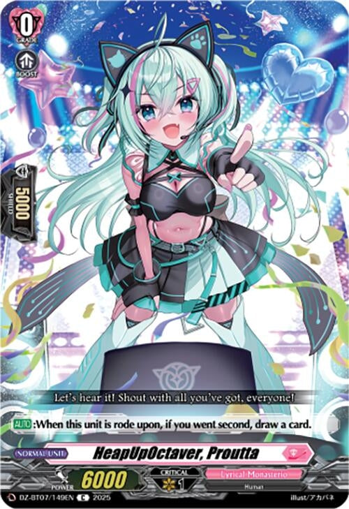 Image for HeapUpOctaver, Proutta (DZ-BT07/149EN) [DZ-BT07: Moon Fangs & Cerulean Blaze] - Cardfight Vanguard