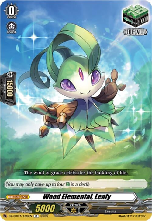 Image for Wood Elemental, Leafy (DZ-BT07/155EN) [DZ-BT07: Moon Fangs & Cerulean Blaze] - Cardfight Vanguard