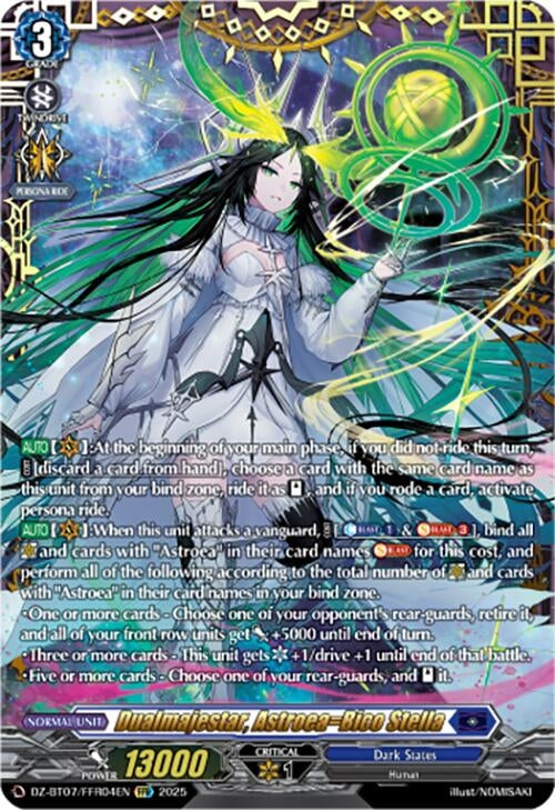 Image for Dualmajestar, Astroea=Bico Stella (FFR) (DZ-BT07/FFR04EN) [DZ-BT07: Moon Fangs & Cerulean Blaze] - Cardfight Vanguard