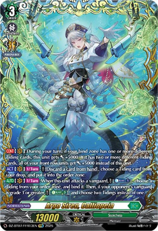 Image for Argo Siren, Calliopeia (FFR) (DZ-BT07/FFR13EN) [DZ-BT07: Moon Fangs & Cerulean Blaze] - Cardfight Vanguard