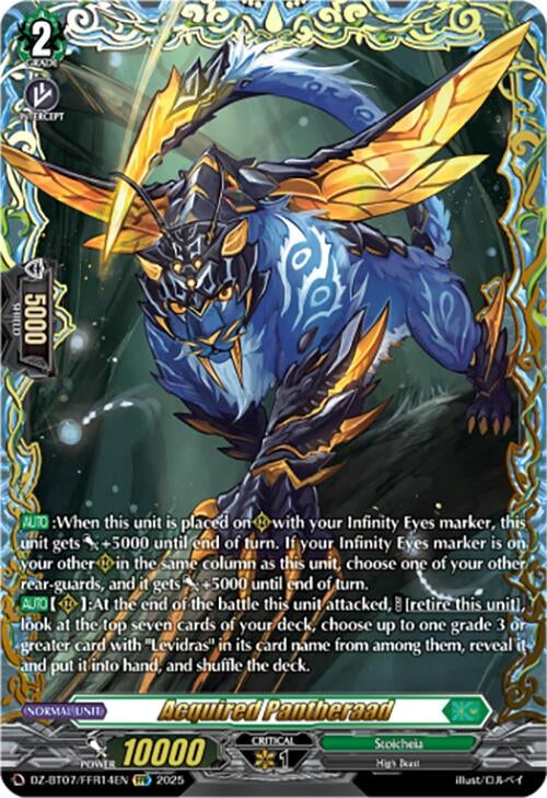 Image for Acquired Pantheraad (FFR) (DZ-BT07/FFR14EN) [DZ-BT07: Moon Fangs & Cerulean Blaze] - Cardfight Vanguard