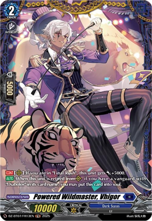 Image for Powered Wildmaster, Vhigor (FR) (DZ-BT07/FR13EN) [DZ-BT07: Moon Fangs & Cerulean Blaze] - Cardfight Vanguard