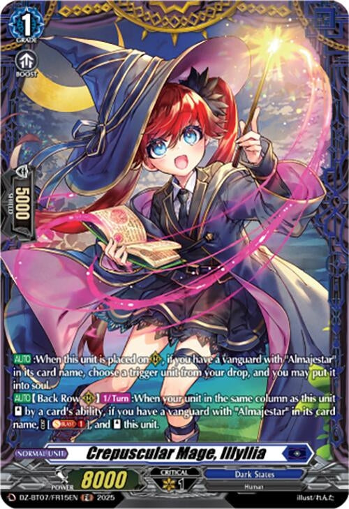 Image for Crepuscular Mage, Illyllia (FR) (DZ-BT07/FR15EN) [DZ-BT07: Moon Fangs & Cerulean Blaze] - Cardfight Vanguard