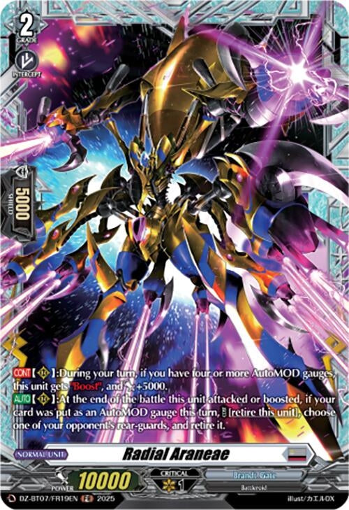 Image for Radial Araneae (FR) (DZ-BT07/FR19EN) [DZ-BT07: Moon Fangs & Cerulean Blaze] - Cardfight Vanguard