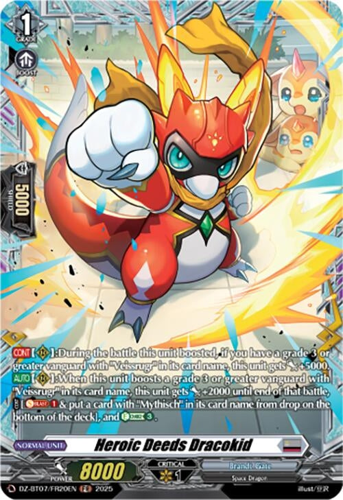 Image for Heroic Deeds Dracokid (FR) (DZ-BT07/FR20EN) [DZ-BT07: Moon Fangs & Cerulean Blaze] - Cardfight Vanguard