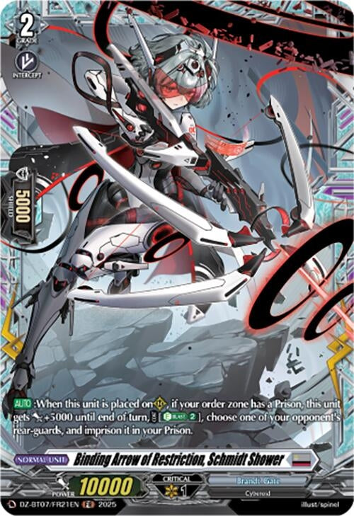 Image for Binding Arrow of Restriction, Schmidt Shower (FR) (DZ-BT07/FR21EN) [DZ-BT07: Moon Fangs & Cerulean Blaze] - Cardfight Vanguard