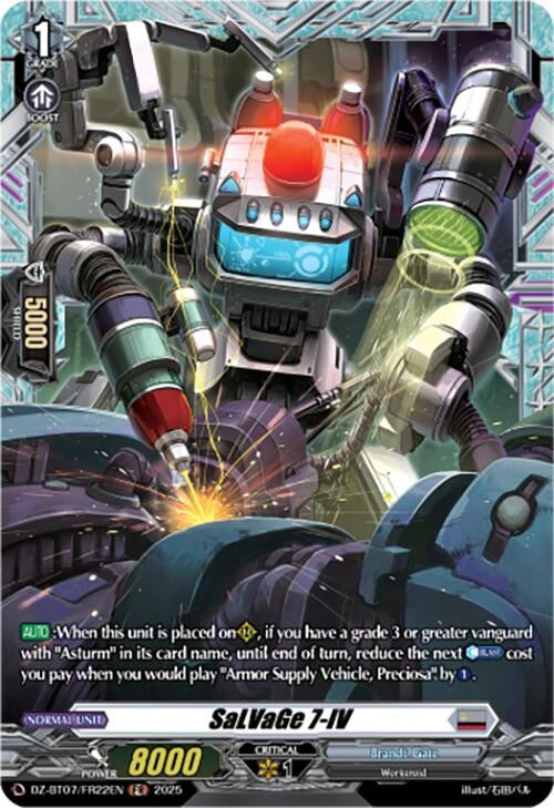 Image for SaLVaGe 7-IV (FR) (DZ-BT07/FR22EN) [DZ-BT07: Moon Fangs & Cerulean Blaze] - Cardfight Vanguard