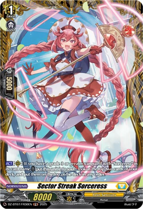Image for Sector Streak Sorceress (FR) (DZ-BT07/FR30EN) [DZ-BT07: Moon Fangs & Cerulean Blaze] - Cardfight Vanguard