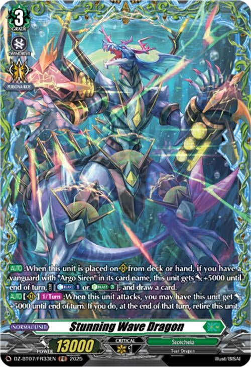 Image for Stunning Wave Dragon (FR) (DZ-BT07/FR33EN) [DZ-BT07: Moon Fangs & Cerulean Blaze] - Cardfight Vanguard