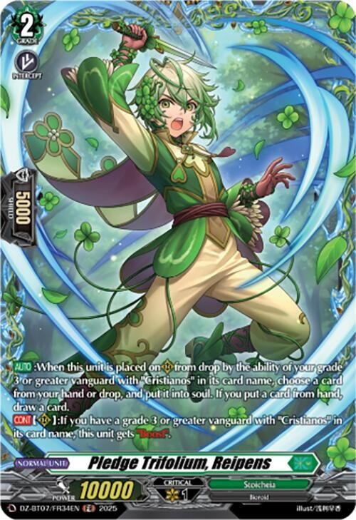 Image for Pledge Trifolium, Reipens (FR) (DZ-BT07/FR34EN) [DZ-BT07: Moon Fangs & Cerulean Blaze] - Cardfight Vanguard