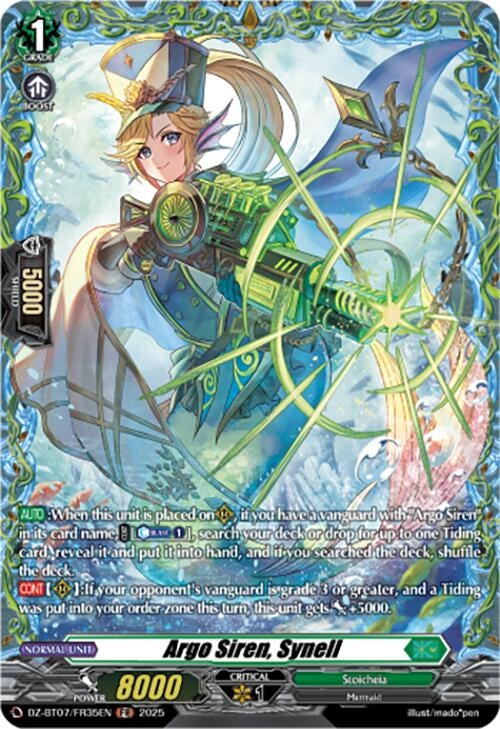 Image for Argo Siren, Synell (FR) (DZ-BT07/FR35EN) [DZ-BT07: Moon Fangs & Cerulean Blaze] - Cardfight Vanguard