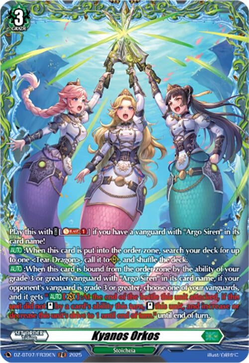 Image for Kyanos Orkos (FR) (DZ-BT07/FR39EN) [DZ-BT07: Moon Fangs & Cerulean Blaze] - Cardfight Vanguard