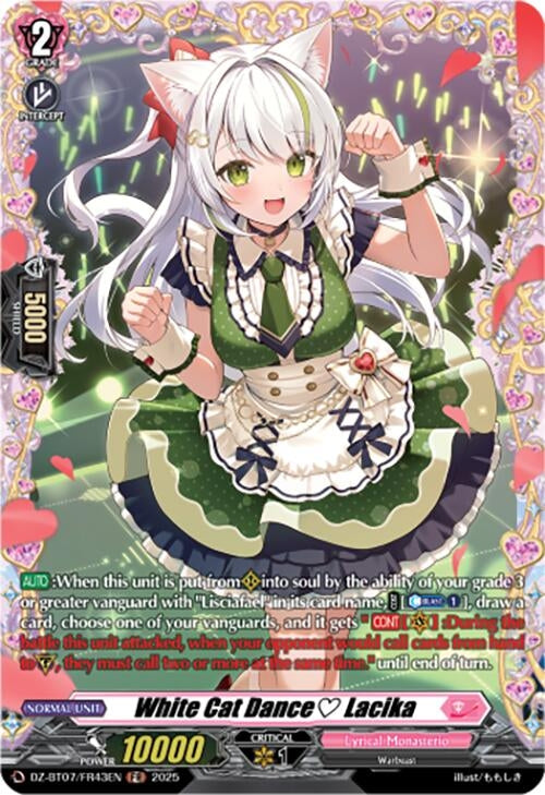 Image for White Cat Dance Lacika (FR) (DZ-BT07/FR43EN) [DZ-BT07: Moon Fangs & Cerulean Blaze] - Cardfight Vanguard