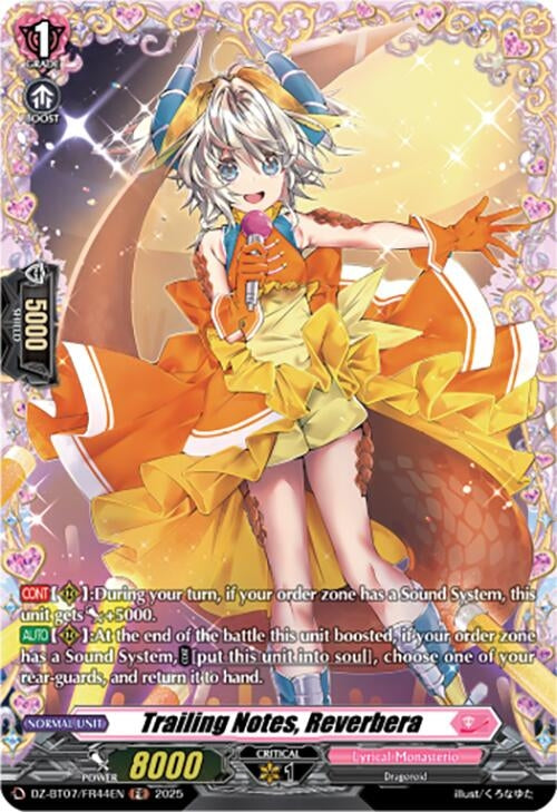 Image for Trailing Notes, Reverbera (FR) (DZ-BT07/FR44EN) [DZ-BT07: Moon Fangs & Cerulean Blaze] - Cardfight Vanguard