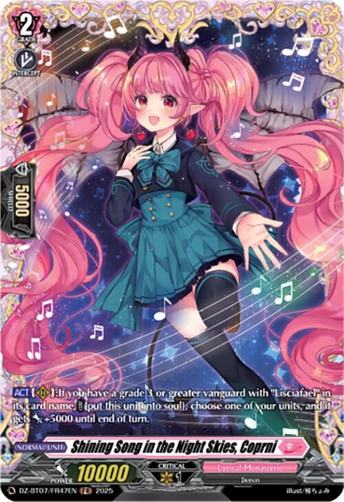 Image for Shining Song in the Night Skies, Coprni (FR) (DZ-BT07/FR47EN) [DZ-BT07: Moon Fangs & Cerulean Blaze] - Cardfight Vanguard