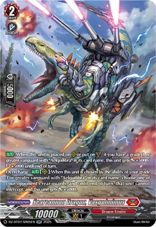 Image for Searcannon Dragon, Vasgolmimus (SR) (DZ-BT07/SR05EN) [DZ-BT07: Moon Fangs & Cerulean Blaze] - Cardfight Vanguard
