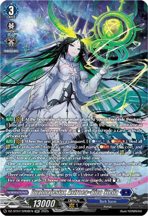 Image for Dualmajestar, Astroea=Bico Stella (SR) (DZ-BT07/SR08EN) [DZ-BT07: Moon Fangs & Cerulean Blaze] - Cardfight Vanguard