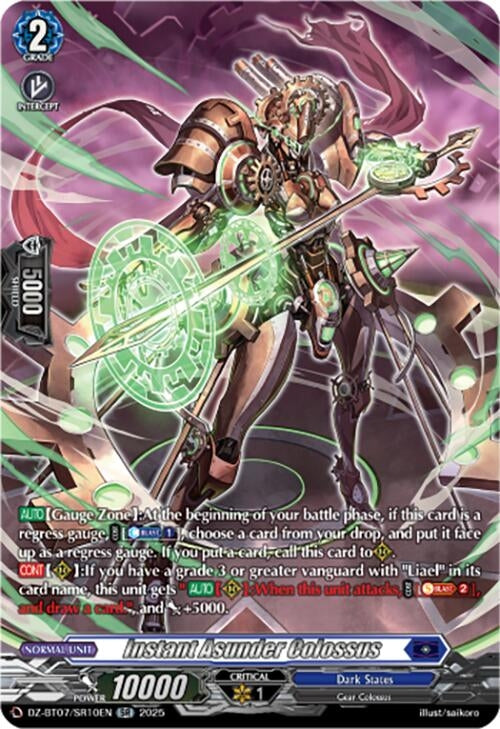 Image for Instant Asunder Colossus (SR) (DZ-BT07/SR10EN) [DZ-BT07: Moon Fangs & Cerulean Blaze] - Cardfight Vanguard