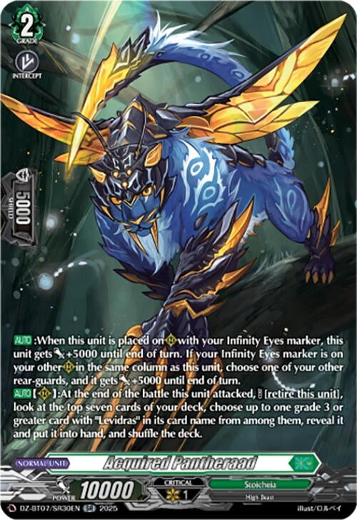 Image for Acquired Pantheraad (SR) (DZ-BT07/SR30EN) [DZ-BT07: Moon Fangs & Cerulean Blaze] - Cardfight Vanguard