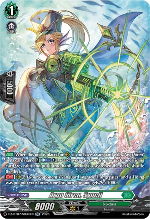 Image for Argo Siren, Synell (SR) (DZ-BT07/SR34EN) [DZ-BT07: Moon Fangs & Cerulean Blaze] - Cardfight Vanguard