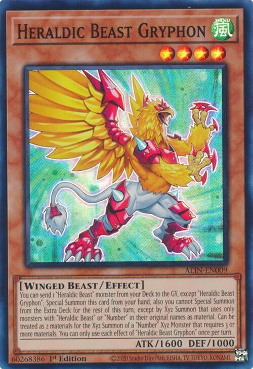 Image for Heraldic Beast Gryphon (ALIN-EN009) (Alliance Insight) - YuGiOh