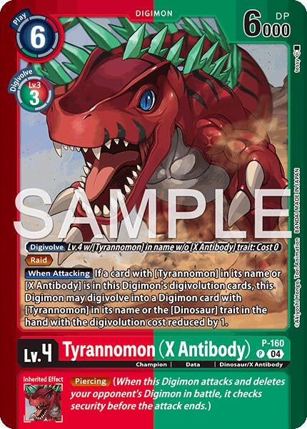Image for Tyrannomon (X Antibody) (P-160 P) (Limited Card Pack -Billion Bullet-) - Digimon Card Game