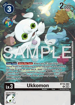Image for Ukkomon (BT16-082 R) (Limited Card Pack -Billion Bullet-) - Digimon Card Game