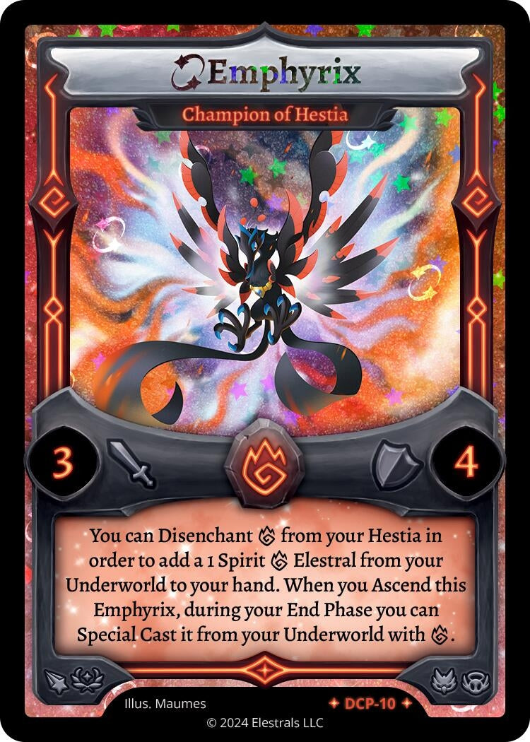 Image for Emphyrix - Champion of Hestia (Stellar) (DCP-10) (Divine Champions: Firestorm Promos) - Elestrals